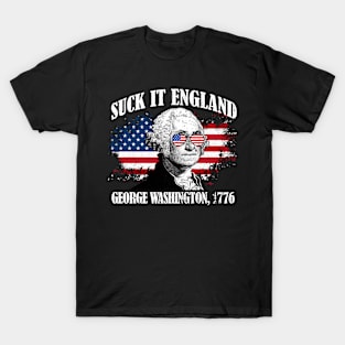 Suck It England Funny 4th of July George Washington 1776 Men T-Shirt